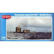 Micro Mir AMP MM350-015 - 1:350 U.S.nuclear-powered submarine SSN-686 MR