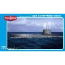 Micro Mir AMP MM350-018 - 1:350 German submarine U-boat type XVIIB Walte