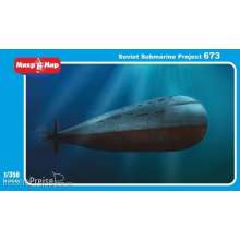 Micro Mir AMP MM350-023 - 1:350 Soviet submarine Project 673