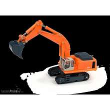 Round2 596100 - Hydraulik-Bagger, orange