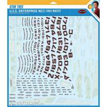 Round2 599050 - 1/350 Star Trek U.S.S. Enterprise Refit Aztec Decals