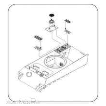 CMK 129-3113 - Panther Ausf. G Starboard Engine´s cooler set für Dragon Bausatz