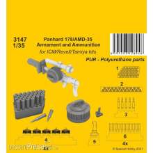 CMK 129-3147 - Panhard 178/AMD-35 Armament and Ammunition (ICM/Revell Tamiya kits) in 1:35