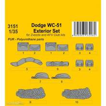 CMK 129-3151 - Dodge WC-51 Stowage and Seat Cushions / for Zvezda and other kits