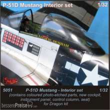 CMK 129-5051 - 1:35 P-51D Mustang interior set for Dragon