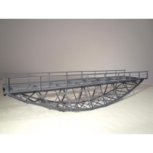 Hack Brücken 60100 - Fischbauchbrücke 49,8 cm, grau