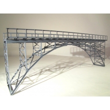 Hack Brücken 60150 - Hochbogenbrücke 60cm, grau