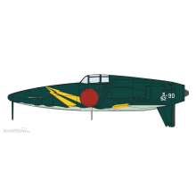 Hasegawa 602468 - 1/72 Kyushu J7W2 Interceptor Figher Shindenkai