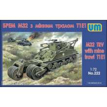 Unimodels UM222 - 1:72 M32 tank recovery vehicle with mine traw