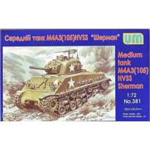 Unimodels UM381 - 1:72 Medium tank M4A3(105) HVSS