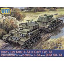 Unimodels UM397 - 1:72 Retriever on T-34 basis with SPG Su-76