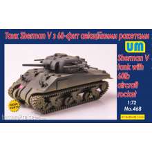 Unimodels UM468 - 1:72 Sherman V Tank with 60lb aircraft rocket