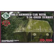 Unimodels UMT608 - 1:72 OB-3 Armored carriage with T-26 (1933) turret