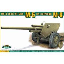 ACE ACE72531 - US 3 inch AT Gun M-5 on carriage M-6 in 1:72