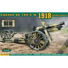 ACE ACE72544 - Cannon de 155 C m.1918 (wooden wheels) in 1:72