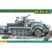 ACE ACE72573 - SdKfz.6/2 3.7cm Flak 36 auf Fahrgestell mZgKw 5t in 1:72