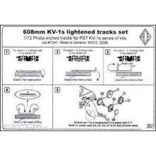 ACE PE7241 - 1:72 KV-1s 608mm lightened tracks set