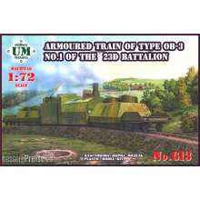 Unimodels UMT613 - 1:72 Armored train of type OB-3 No.1 of 23D