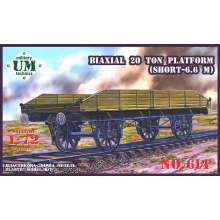 Unimodels UMT614 - 1:72 Biaxial 20 ton plattform