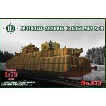 Unimodels UMT673 - 1:72 Motorized armored railcar MBV No.01