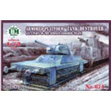 Unimodels UMT674 - 1:72 Armored Platform Tank Destroyer (as a part of the german armored train)