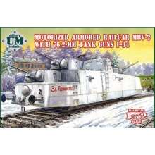 Unimodels UMT677 - 1:72 MBV-2 motorized armored railcar w.76,2mm Tank guns F-34