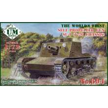 Unimodels UMT694 - 1:72 SU-1 (T-26 chassis) self-propelled gun, rubber tracks