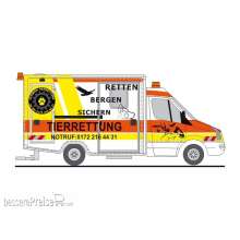 Rietze 61959 - WAS Volkswagen Crafter RTW Dogman Tierhilfe Leverkusen, 1:87