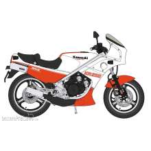 Hasegawa 621745 - 1/12 Kawasaki KR250, weiß/rot