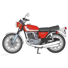 Hasegawa 621756 - 1/12 Suzuki GT380 B, Rot