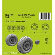 CMK 129-Q32407 - 1:32 Yak-9T Wheels