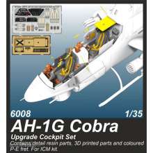 CMK 129-6008 - 1:35 AH-1G Cobra Upgrade Cockpit Set 1/35 / for ICM kits