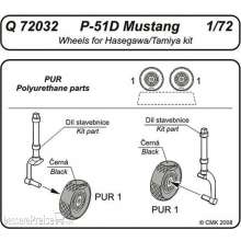 CMK 129-Q72032 - P-51D Mustang wheels