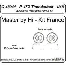 CMK 129-Q48041 - P-47D Thunderbolt wheels für Tamiya und Hasegawa Bausatz