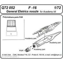 CMK 129-Q72052 - F-16 General Electric Exhaust Noozle für Academy Bausatz