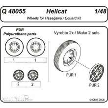 CMK 129-Q48055 - Hellcat Wheels für Hasegawa und Eduard Bausatz