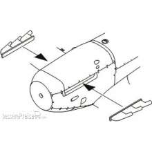 CMK 129-Q48059 - Spitfire Mk.I/Early Mk.V Exhaust Stubs for Tamiya kit