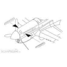 CMK 129-Q72200 - 1:72 P-40E Exhaust