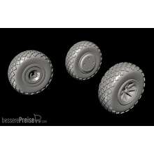 CMK 129-Q72297 - P-40 Wheels-Cross Tread f.Special Hobby in 1:72