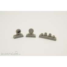 CMK 129-Q72298 - P-40 Wheels-Diamond and Hole Tread f.SH in 1:72