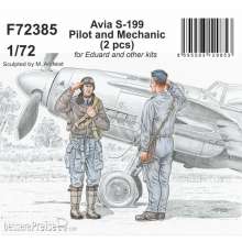 CMK F72385 - 1:72 Avia S-199 Pilot and Mechanic for Eduard and other kits