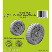 CMK 129-Q72400 - 1:72 Focke Wulf Fw 190D-9 Main Wheels / for1/72 IBG kits