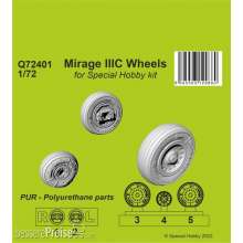 CMK Q72401 - 1:72 Mirage IIIC Wheels for Special Hobby kit