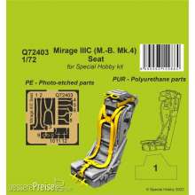 CMK Q72403 - 1:72 Mirage IIIC (M.-B. Mk.4) Seat