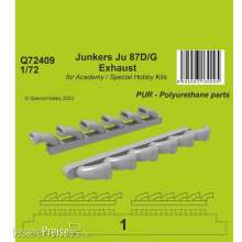 CMK 129-Q72409 - 1:72 Junkers Ju 87D/G Exhaust 1/72 / for Academy and Special Hobby Kits