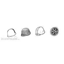 CMK 129-B35083 - 1:35 US WWII Helmets (6pcs)