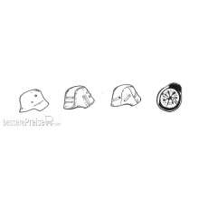 CMK 129-B35085 - 1:35 German WWII Helmets (6pcs)