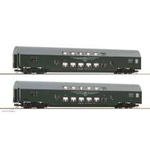 Roco 6280007 - 2-tlg. Set 2: Doppelstockwagen, DR