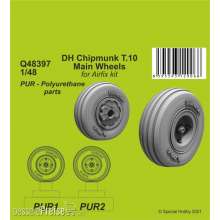 CMK 129-Q48397 - DH Chipmunk T.10 Main Wheels in 1:48