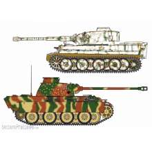 Hasegawa 630067 - 1/72 Tiger I & Panther G